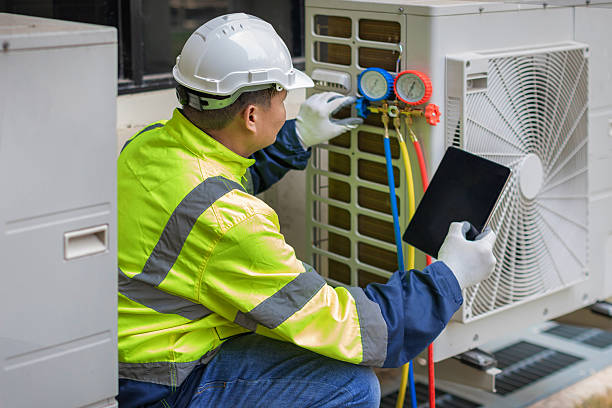 Professional Hvac Installation technician working in Towson, MD